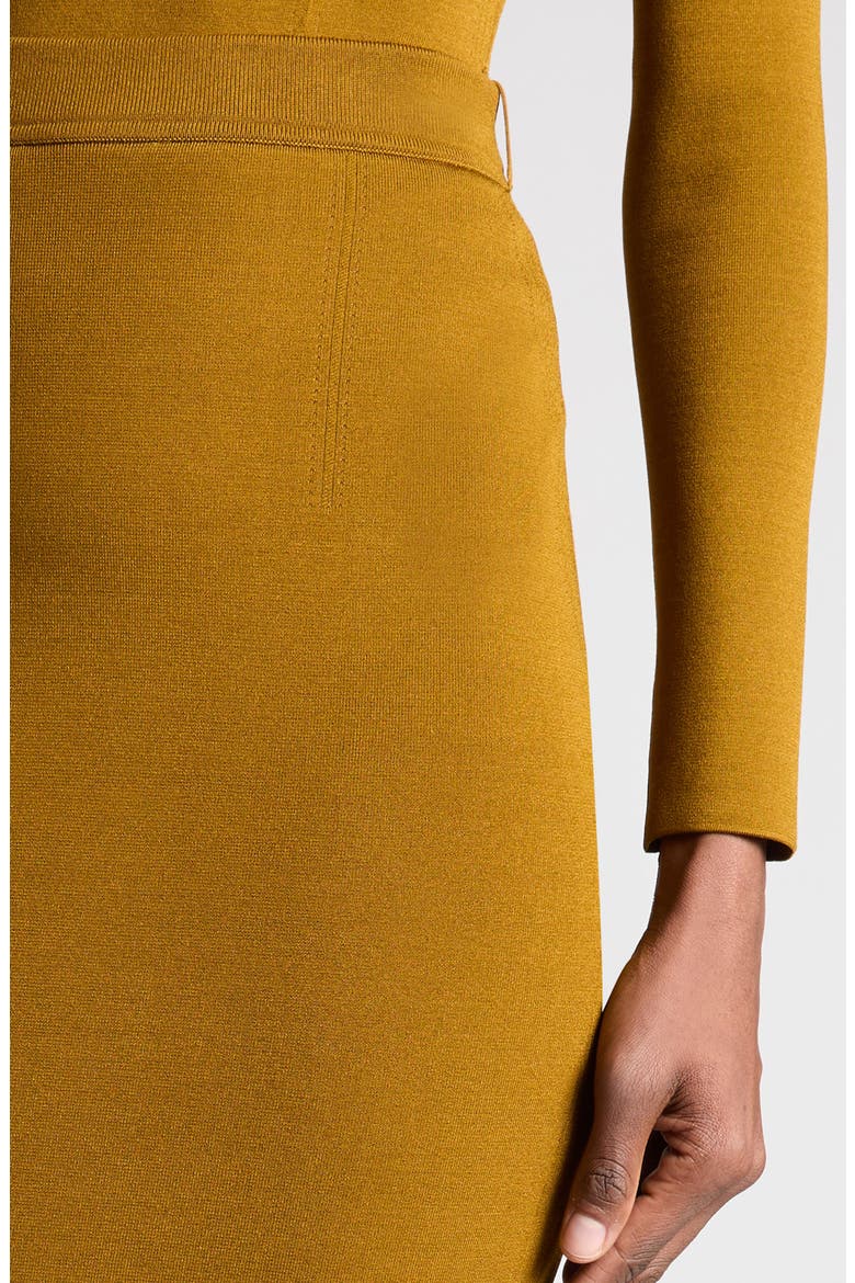 Tech Viscose Blend Pencil Skirt, Alternate, color, OLIVINE GREEN
