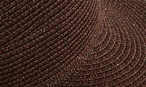 Eugenia Kim Ricky Woven Visor In Chocolate