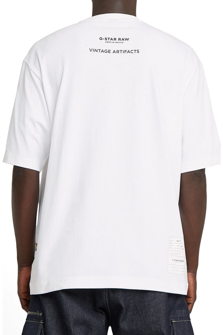 Archive Boxy Organic Cotton Graphic T-Shirt, Alternate, color, WHITE