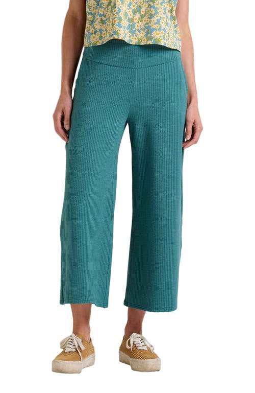 Toad & Co Chaka Wide Leg Crop Pant in Jasper Texture 