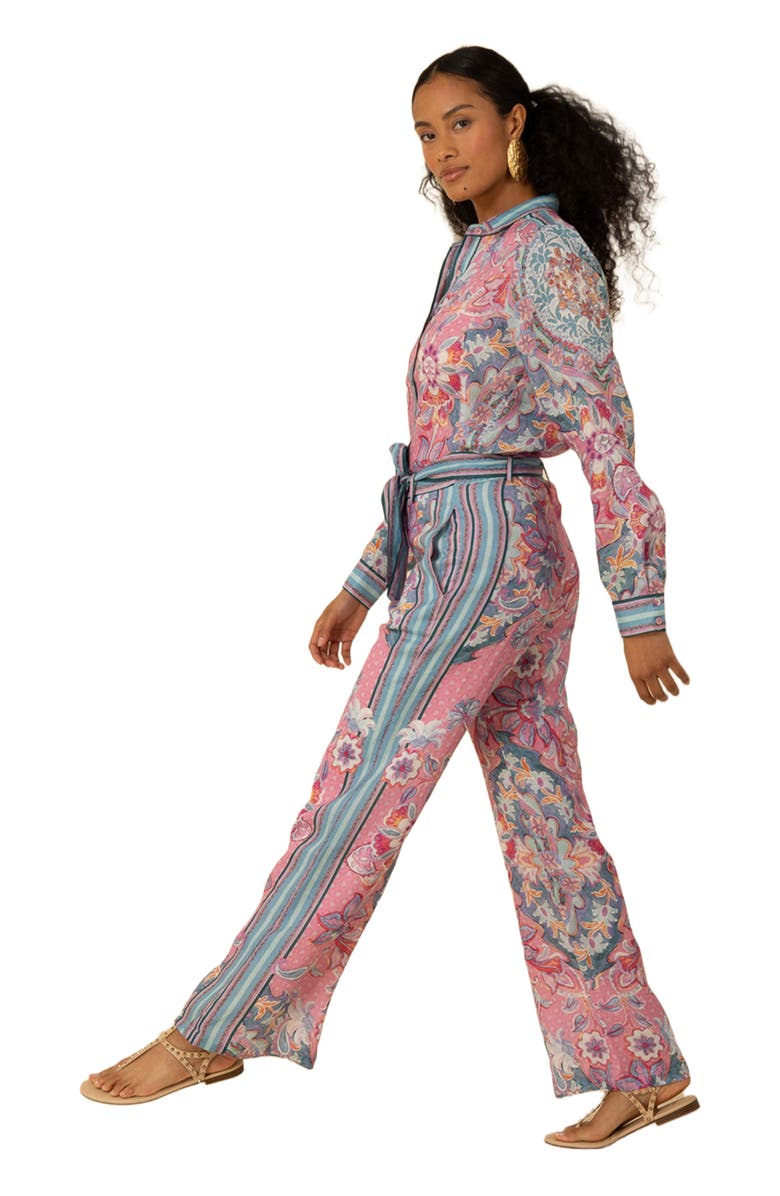 Halebob Fernanda Linen Pant, Alternate, color, 