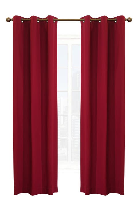 Set of 2 Cotton Curtain Panels