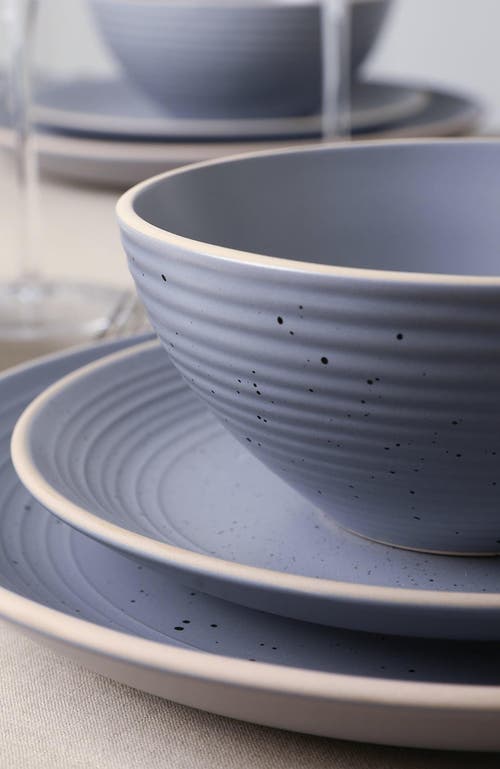 Stone Lain Lauren Stoneware 16-piece Dinnerware Set In Gray