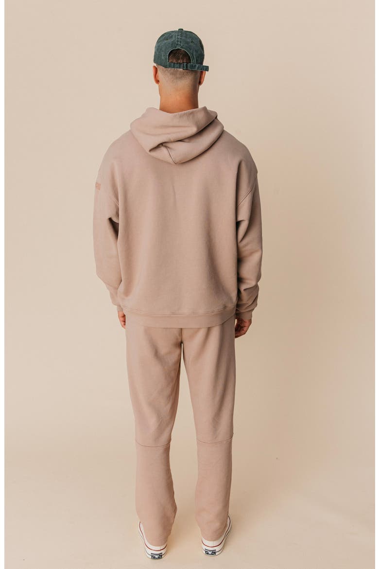 Men's Organic Cotton Teddy Oversized Hoodie, Alternate, color, Fawn