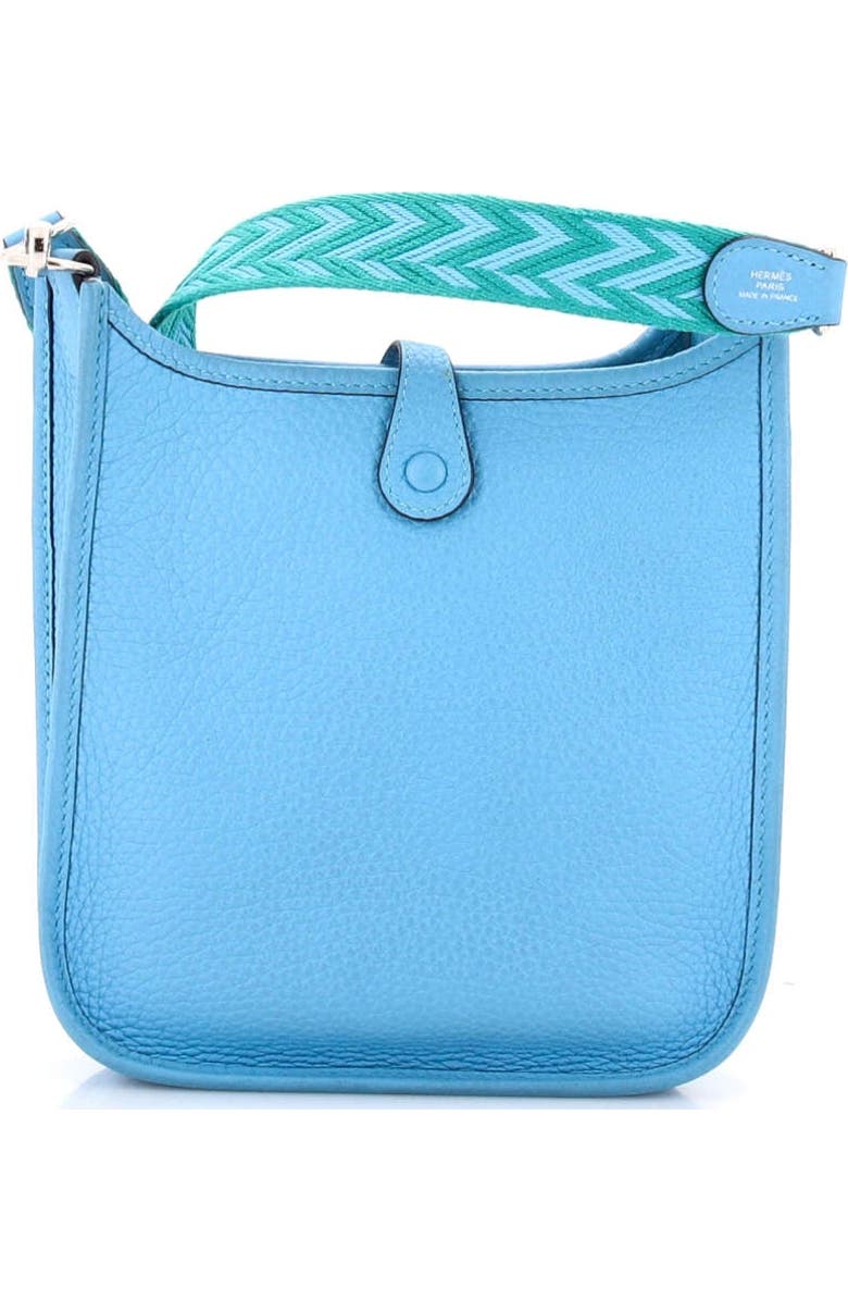 Pre-Owned Hermes Evelyne Bag Gen III Clemence TPM, Alternate, color, Bleu Du Nord