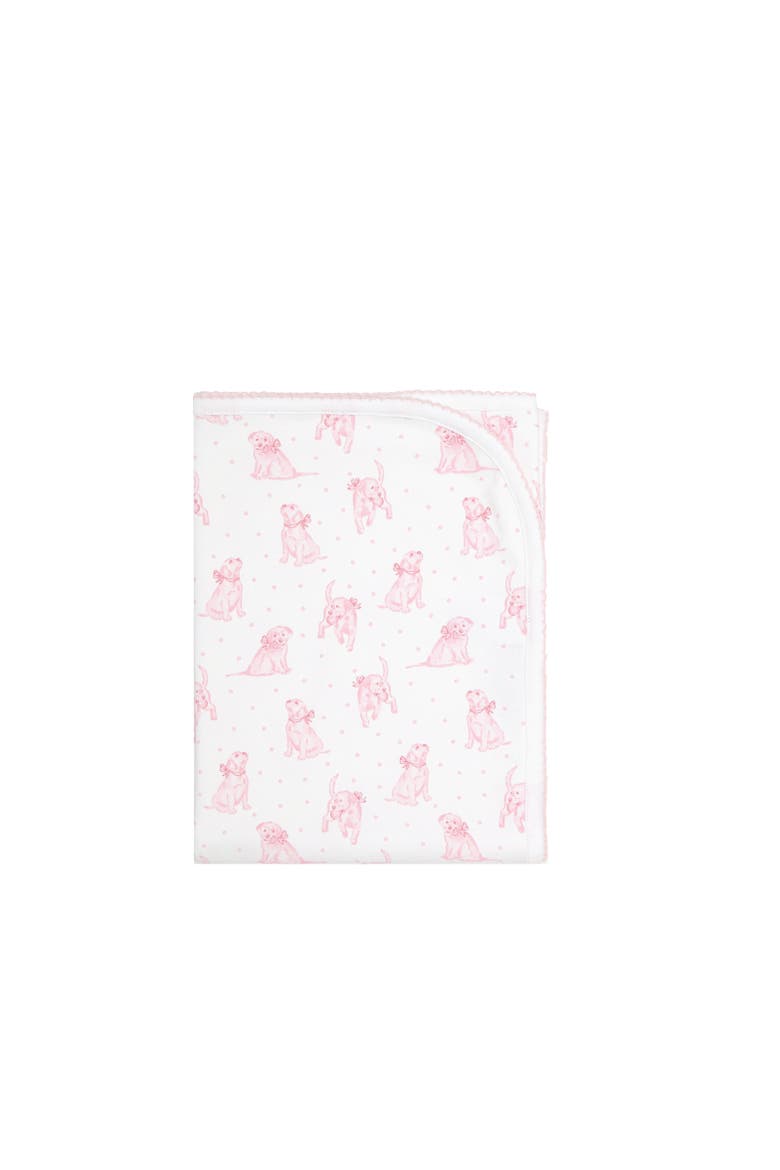 Pink Puppy Love Print Blanket - Baby, Main, color, Pink