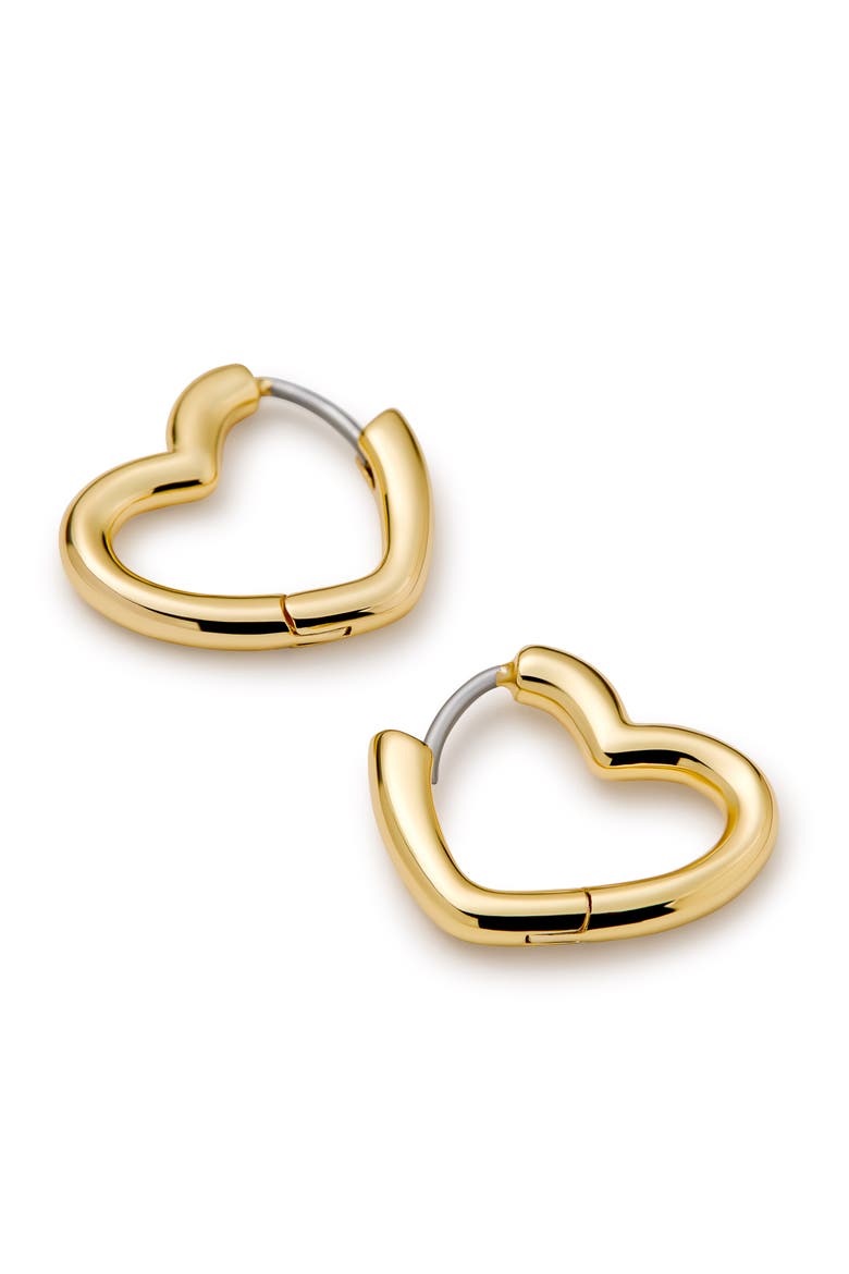 Heart Earrings - Daryl, Alternate, color, Gold