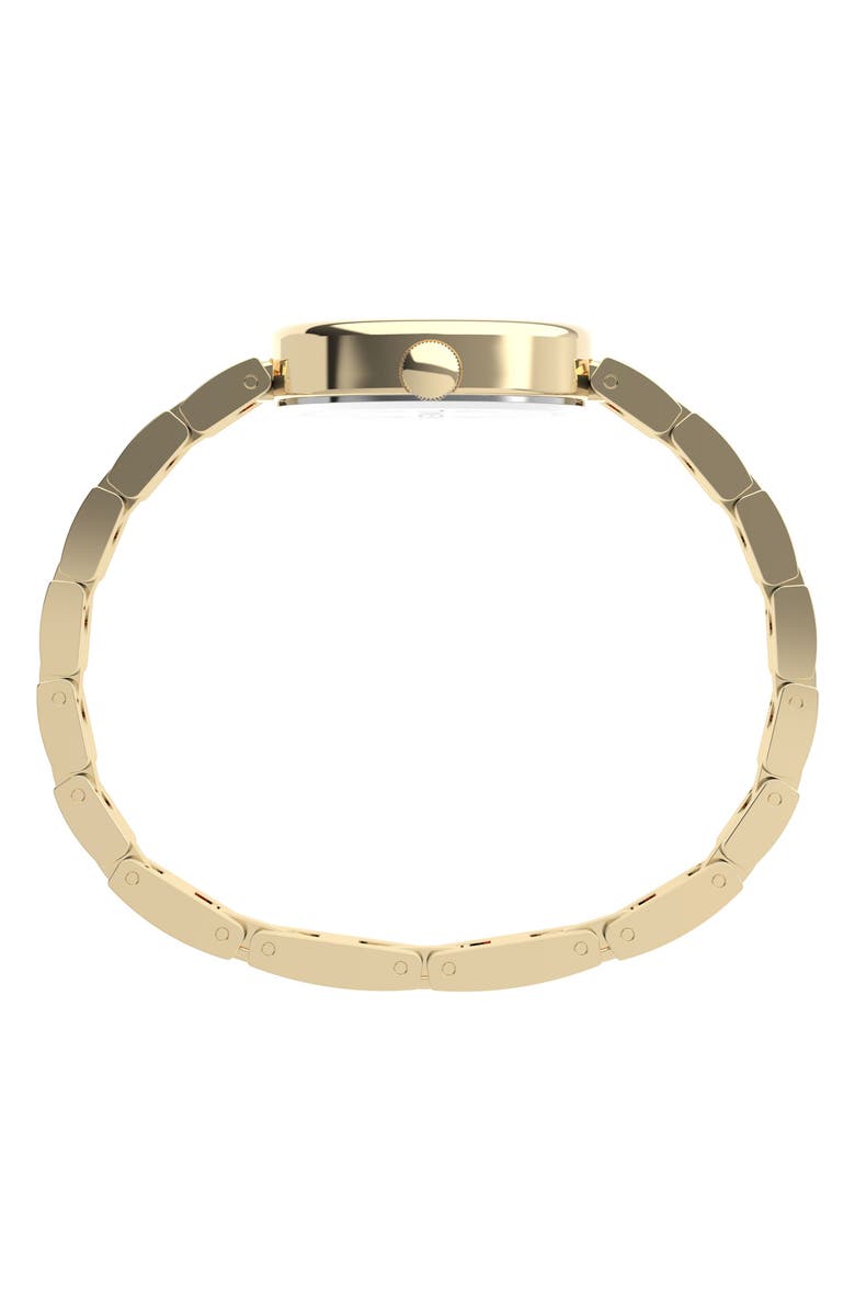 Timex<sup>®</sup> Cavatina Oval Bracelet Watch, 19mm, Alternate, color, White