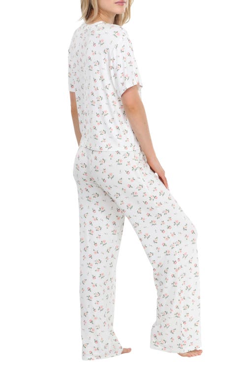 Honeydew All American Pajamas In Ivory Rosebuds