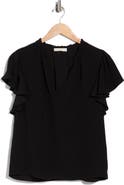 Ulla Johnson Lilo Flutter Sleeve Top