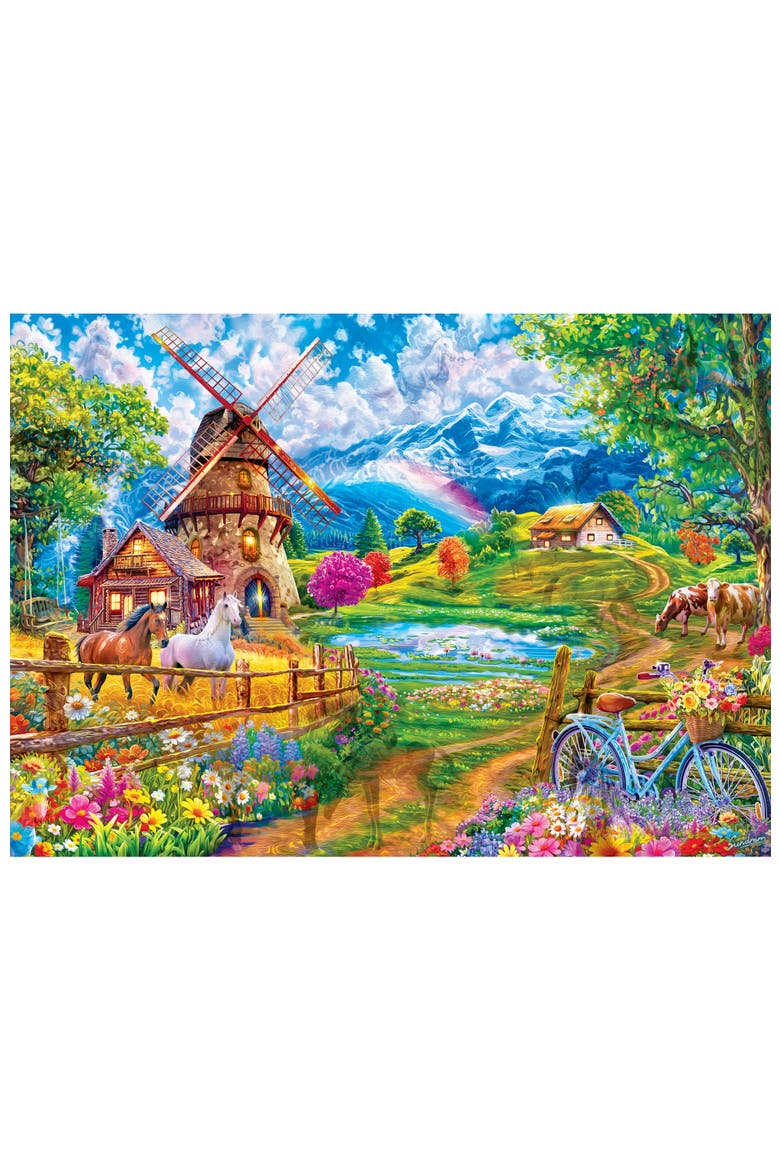 Meadowlark Morning 500 Piece Puzzle, Alternate, color, Multicolor