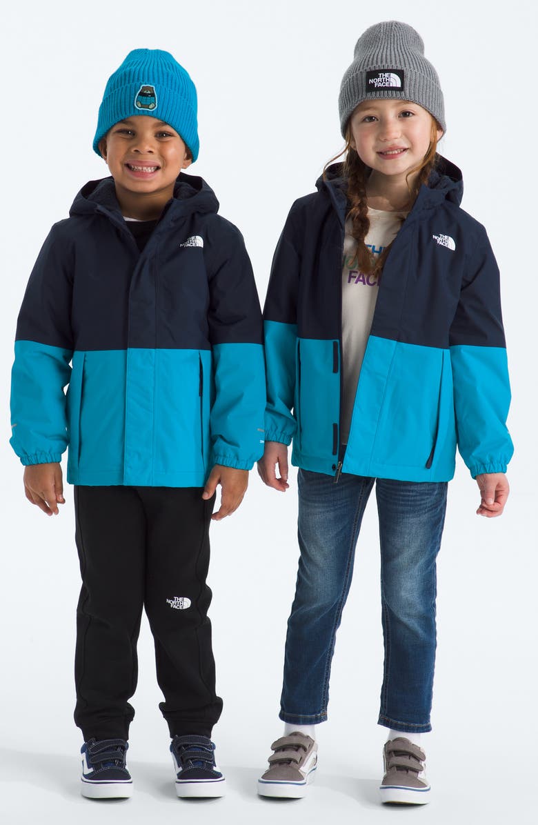 The North Face Kids' Antora Waterproof Insulated Rain Jacket, Alternate, color, Summit Navy/ Meridian Blue