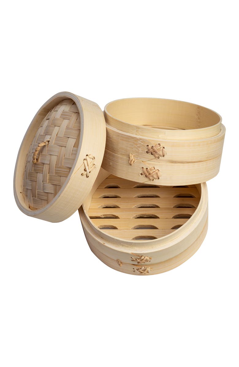 JOYCE CHEN 2-Tier Steamer Baskets, Alternate, color, Bamboo