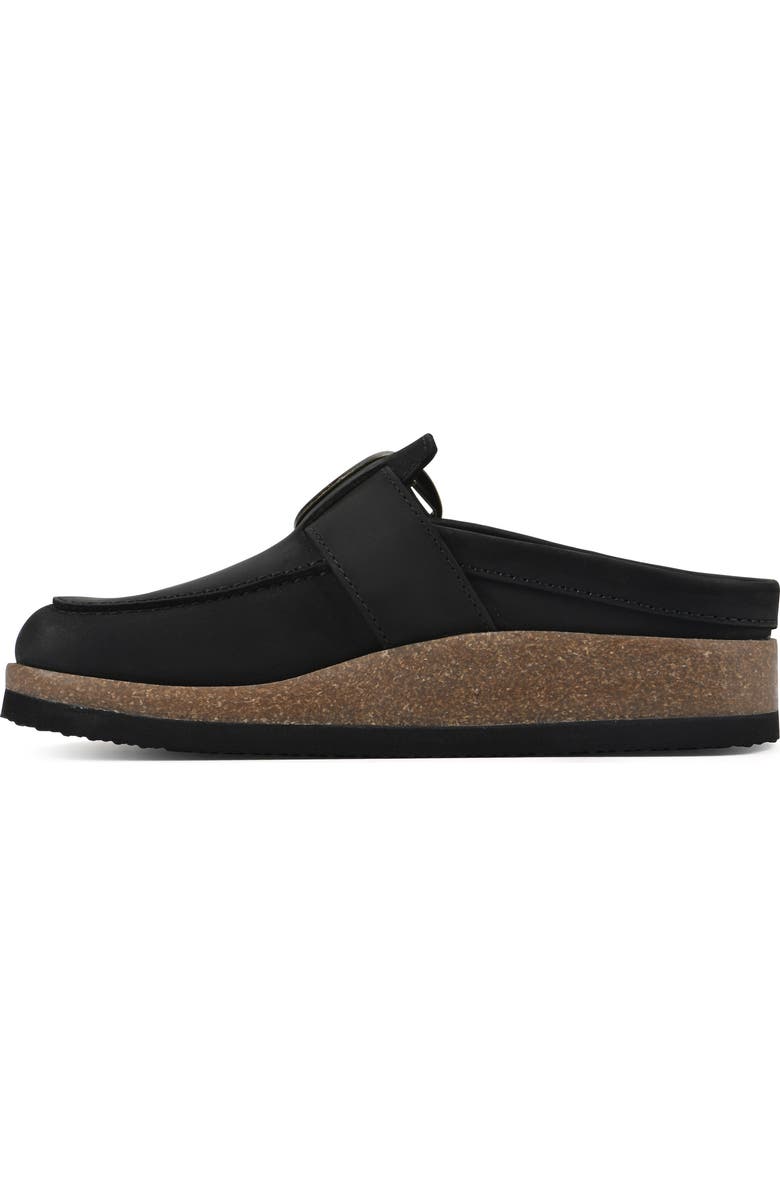 White Mountain Footwear Bueno Mule, Alternate, color, Black Leather