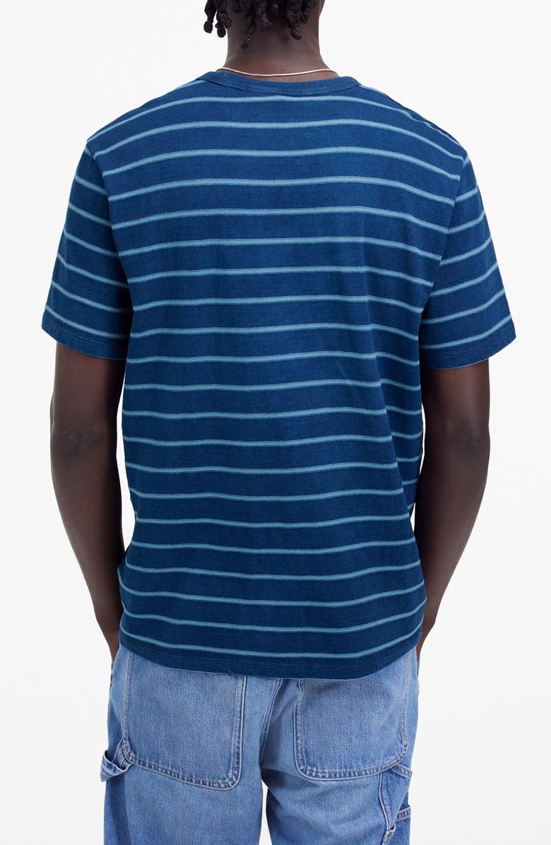 Madewell Indigo Dyed Cotton Slub T-Shirt, Alternate, color, Dark Indigo