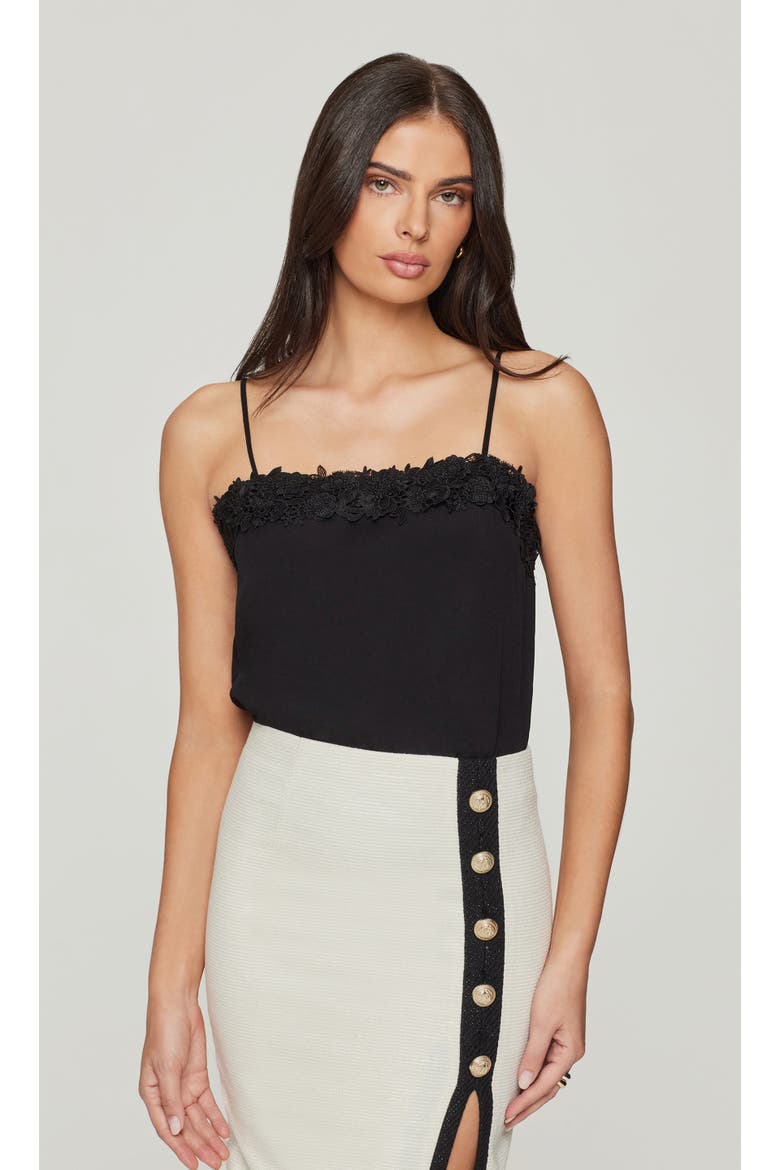 Leah Lace Combo Cami, Main, color, Black