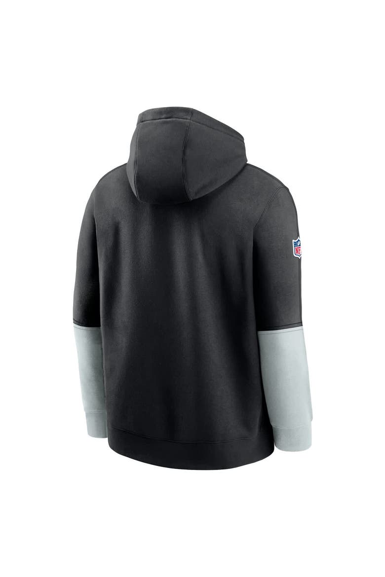 Men's Nike Black Las Vegas Raiders 2024 Sideline Club Pullover Hoodie, Alternate, color, Black
