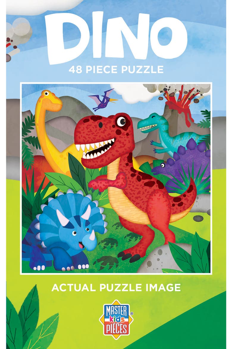 Dino 48 Piece Value Puzzle, Alternate, color, Multicolor