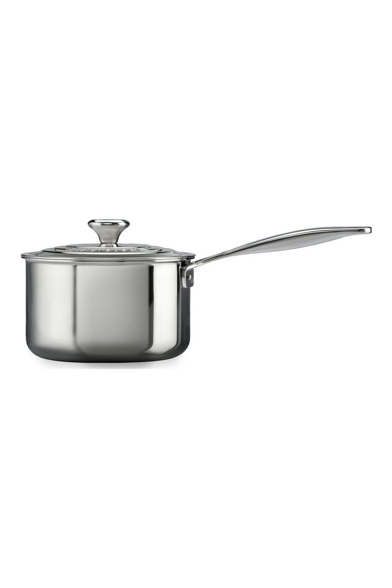 3-Quart Stainless Steel Saucepan with Lid, Alternate, color, STANLESS STEEL