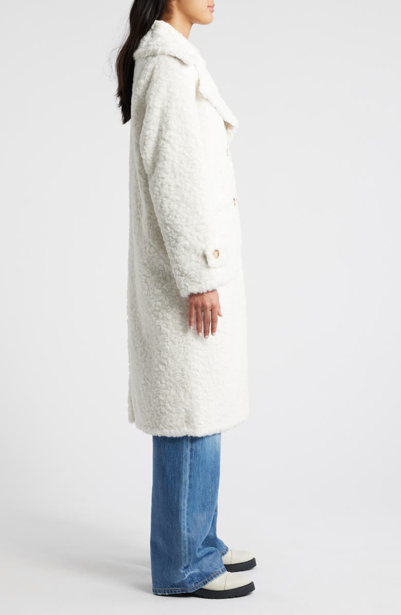 Sam Edelman Longline Faux Fur Coat, Alternate, color, 
