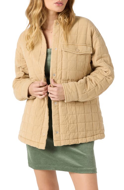 O'neill Rya Quilted Jacket In Brown