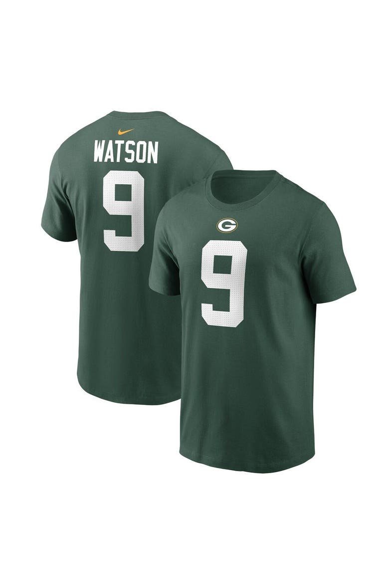 Men's Nike Christian Watson Green Green Bay Packers Player Name & Number T-Shirt, Alternate, color, Green