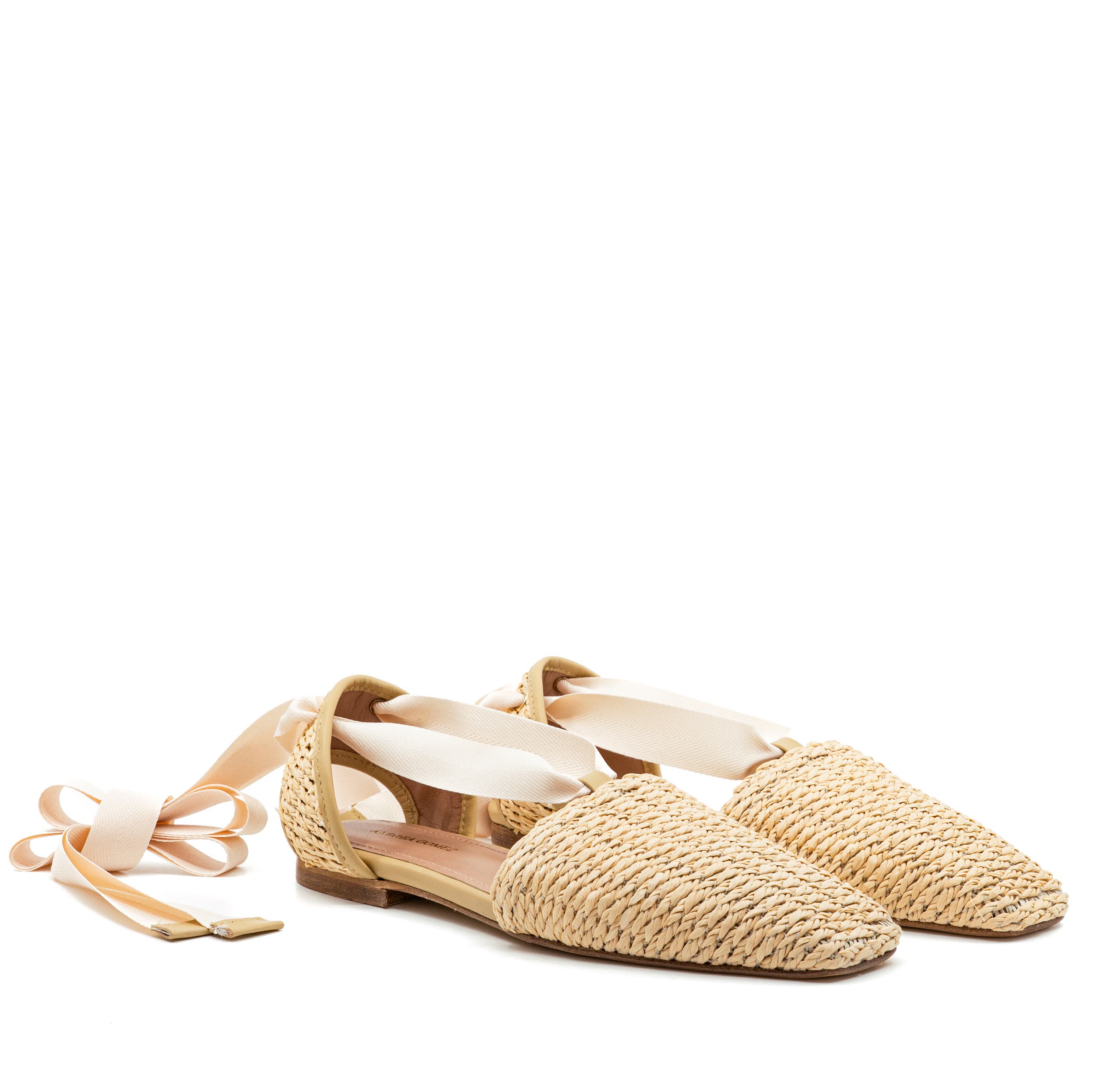 Desi Raffia Flat, Alternate, color, Tan
