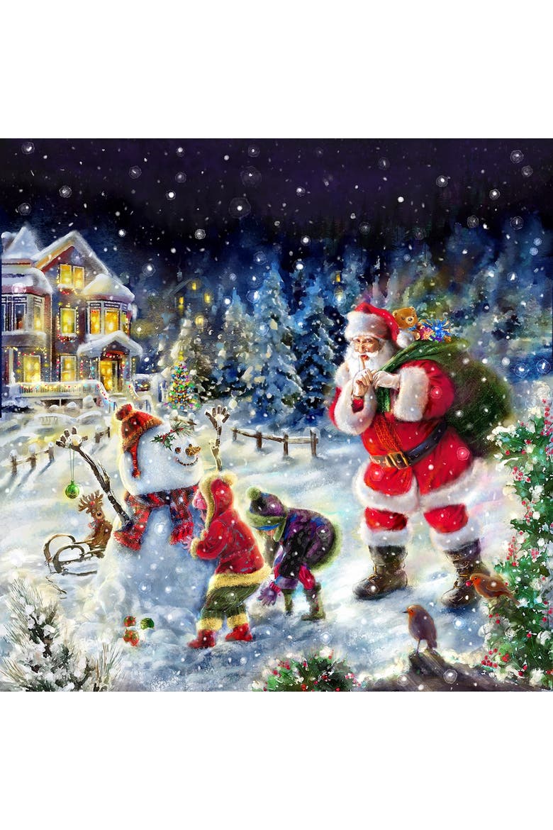 Santa and his Woodland Friends 500 piece Jigsaw Puzzle for Adults, Alternate, color, Multicolor