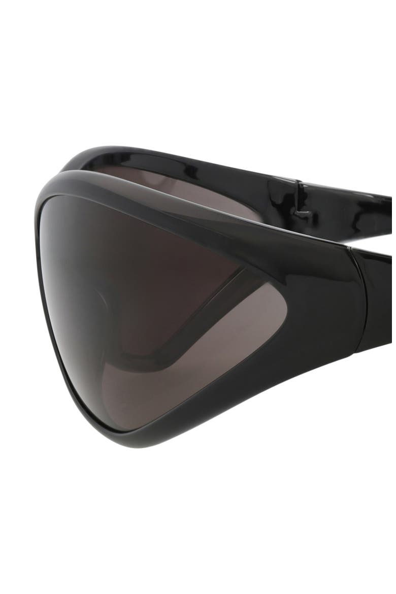 83mm Oval Sunglasses, Alternate, color, BLACK BLACK GREY