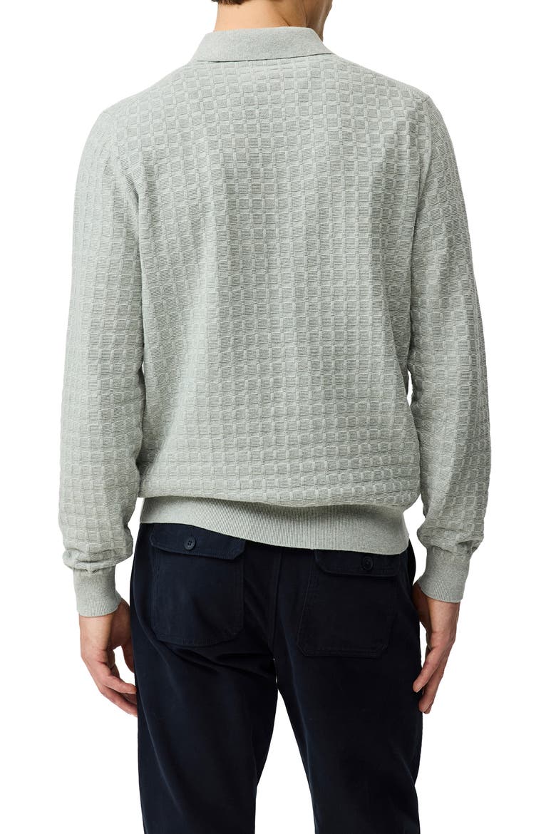 Redruth Long Sleeve Polo, Alternate, color, GREY MARLE