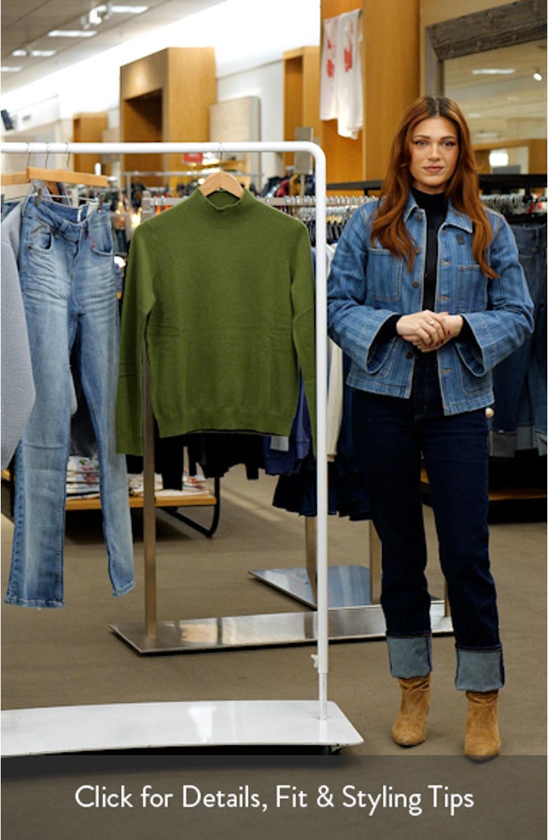 Cashmere Mock Neck Sweater, sales video thumbnail