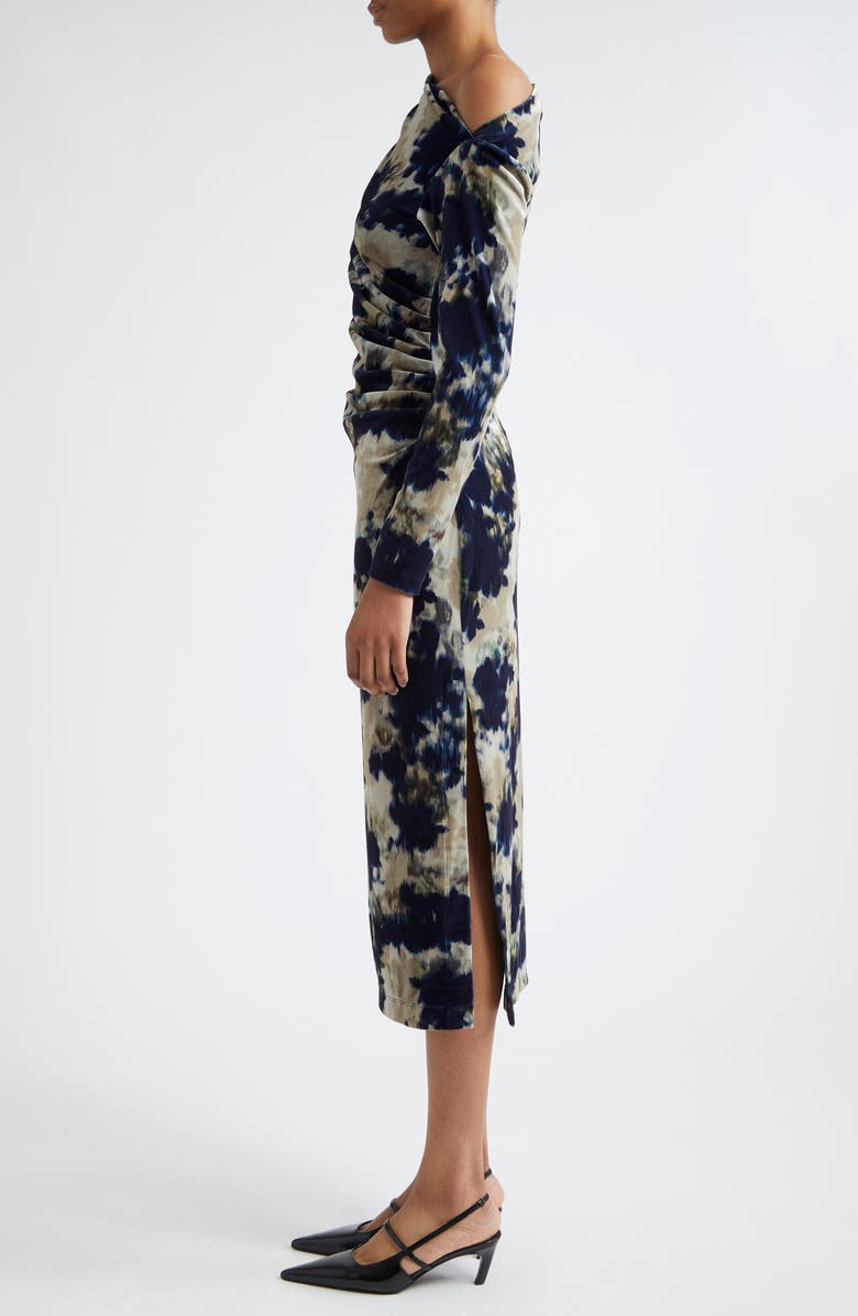 Reiss Briana One-Shoulder Long Sleeve Stretch Dress, Alternate, color, 