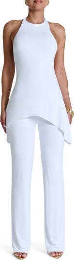 Curved Hem Halter Top