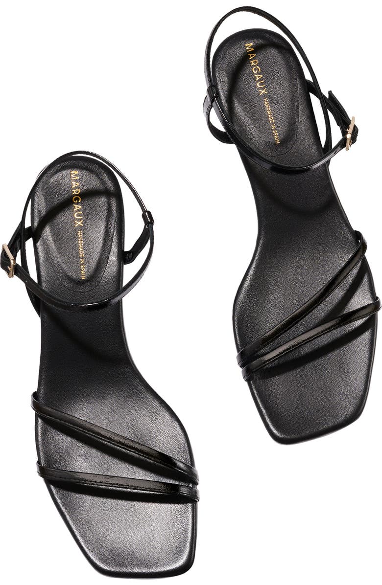 MARGAUX The Dylan Sandal, Alternate, color, Black Crinkle-Gloss Nappa