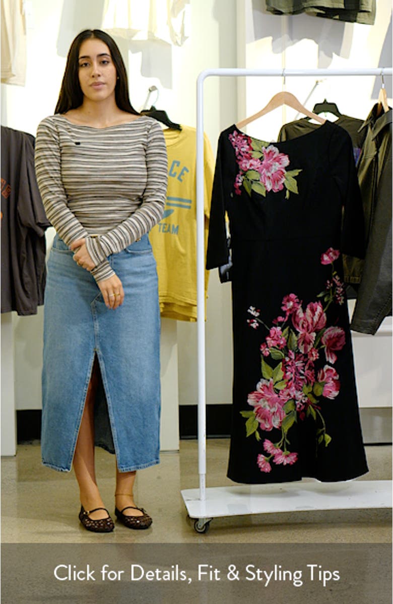 Greta Floral Embroidered Gown, sales video thumbnail