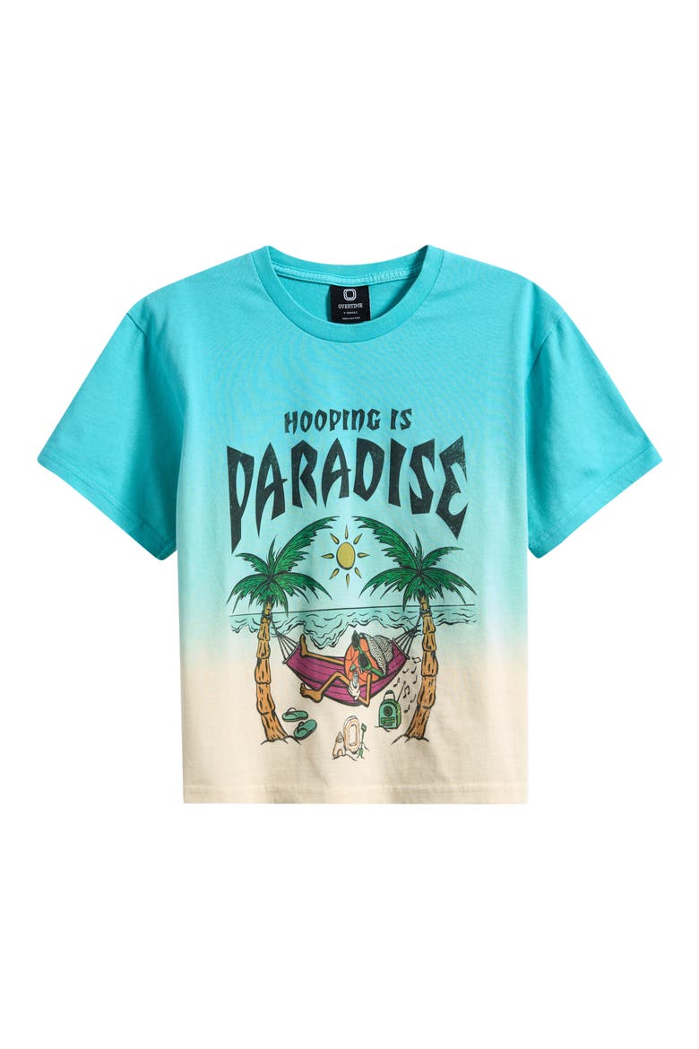 Kids' Daybreak Dip Dye Cotton Graphic T-Shirt, Main, color, BLUE
