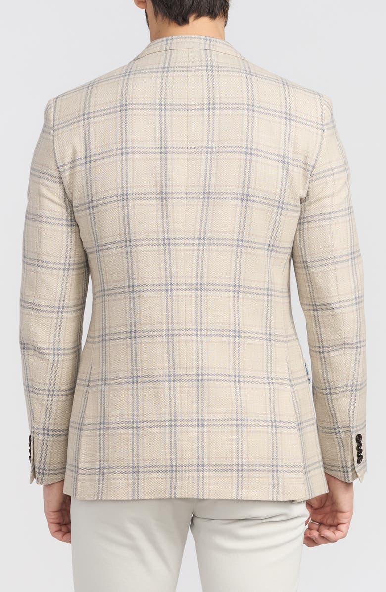 CRICKETEER Plaid Cotton Blend Sport Coat, Alternate, color, Tan