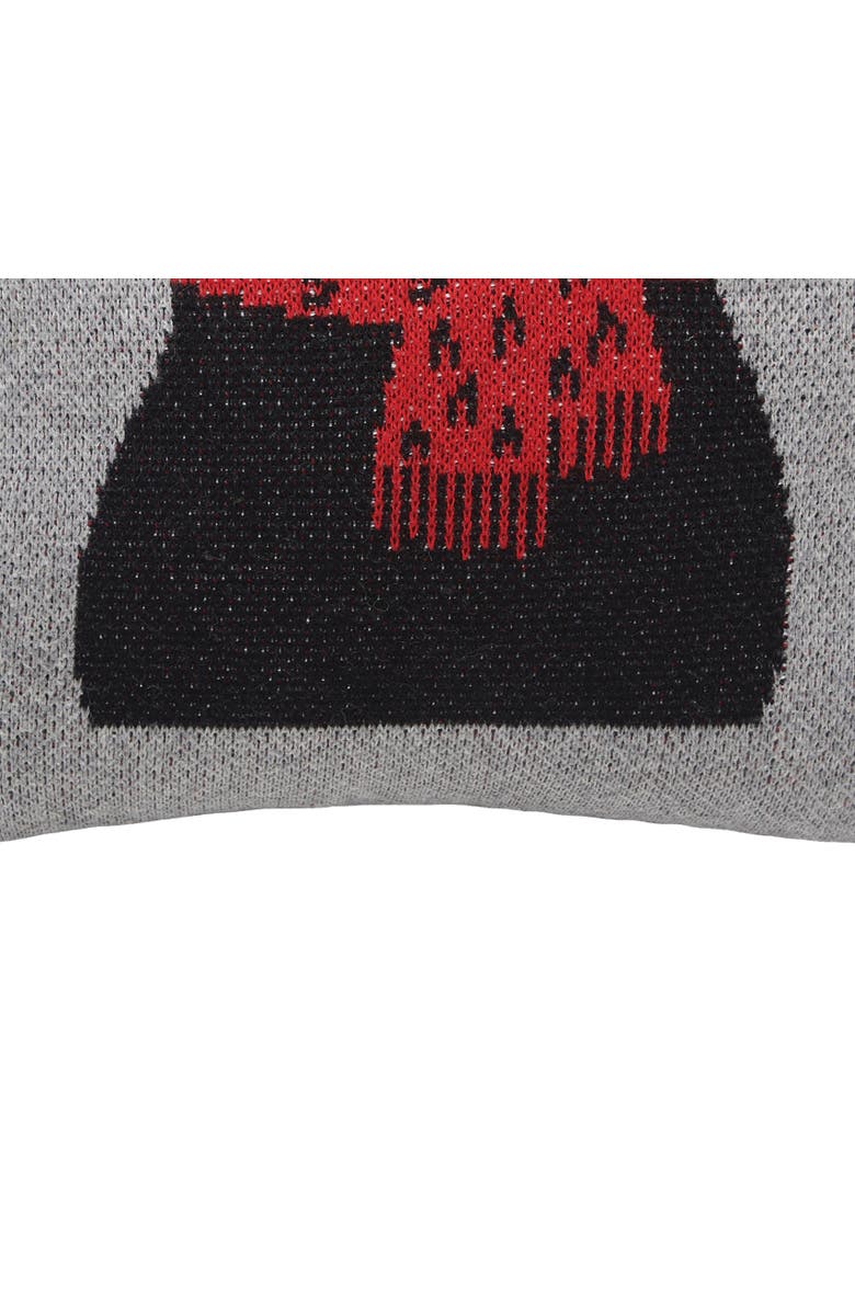 C&F Home Winter Black Bear Small Christmas Accent Pillow, 10" x 10", Alternate, color, Black