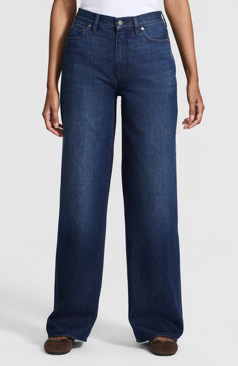 Rigid Denim Mid Rise Baggy Jeans