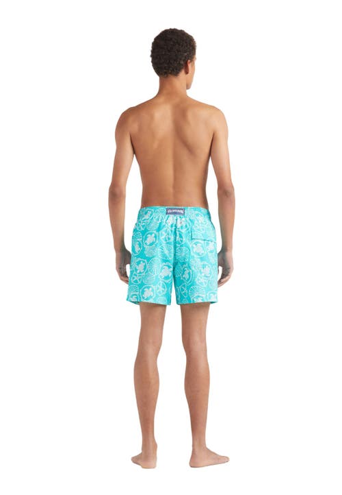 Vilebrequin Moorea Oursins Bicolores Swimsuit In Vert Disco