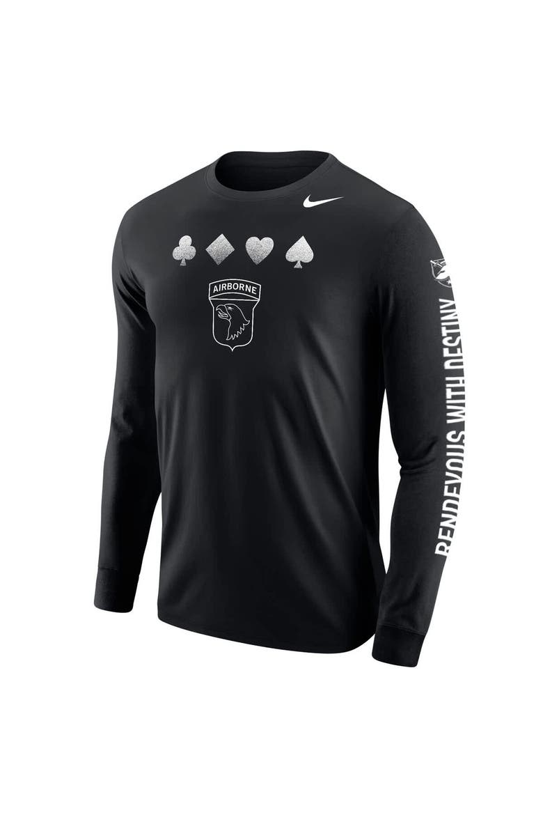 Youth Nike Black Army Black Knights 2024 Rivalry Collection Suit Long Sleeve T-Shirt, Alternate, color, Black