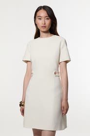 Karen Millen Tab Detail Tailored Mini Dress