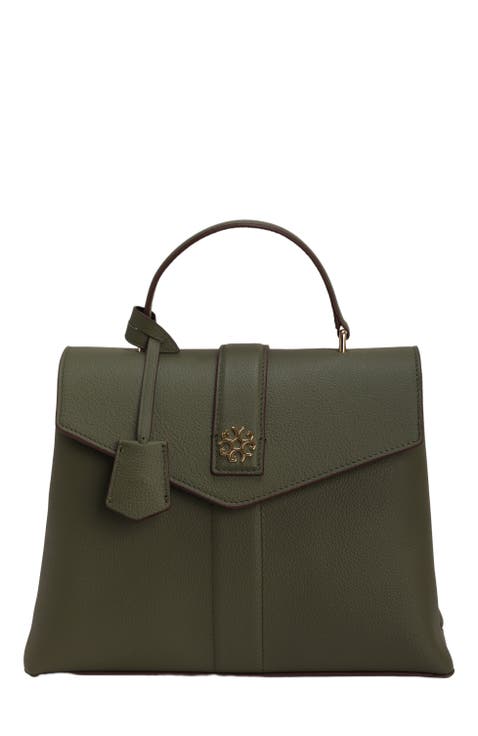 Leather Bag with Crossbody Strap