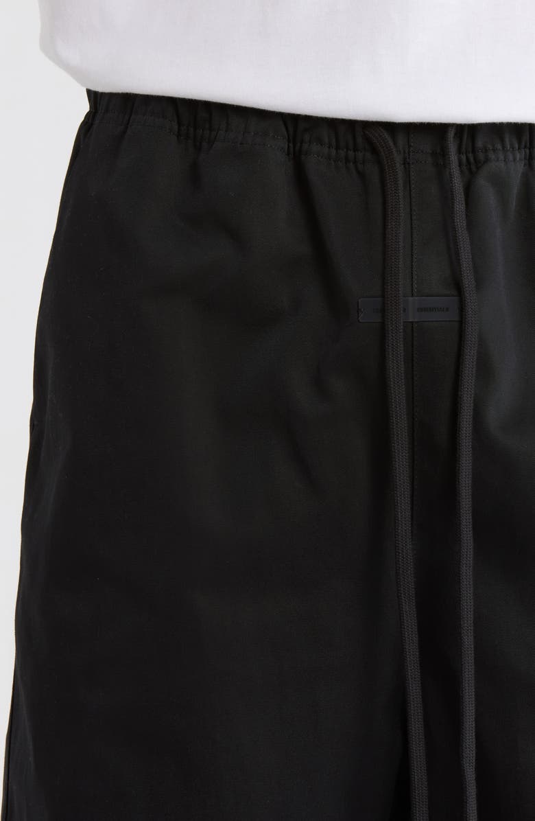 Fear of God Essentials Twill Work Pants, Alternate, color, Jet Black