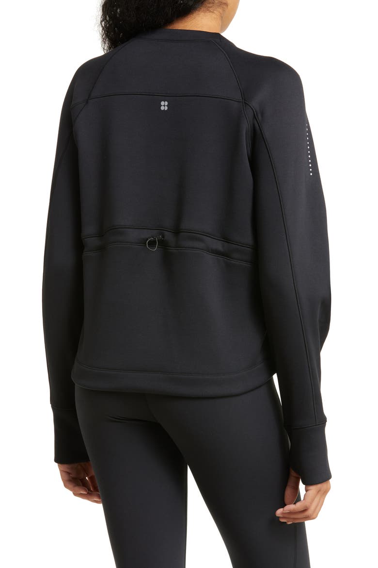 Run Crewneck Performance Sweatshirt, Alternate, color, BLACK