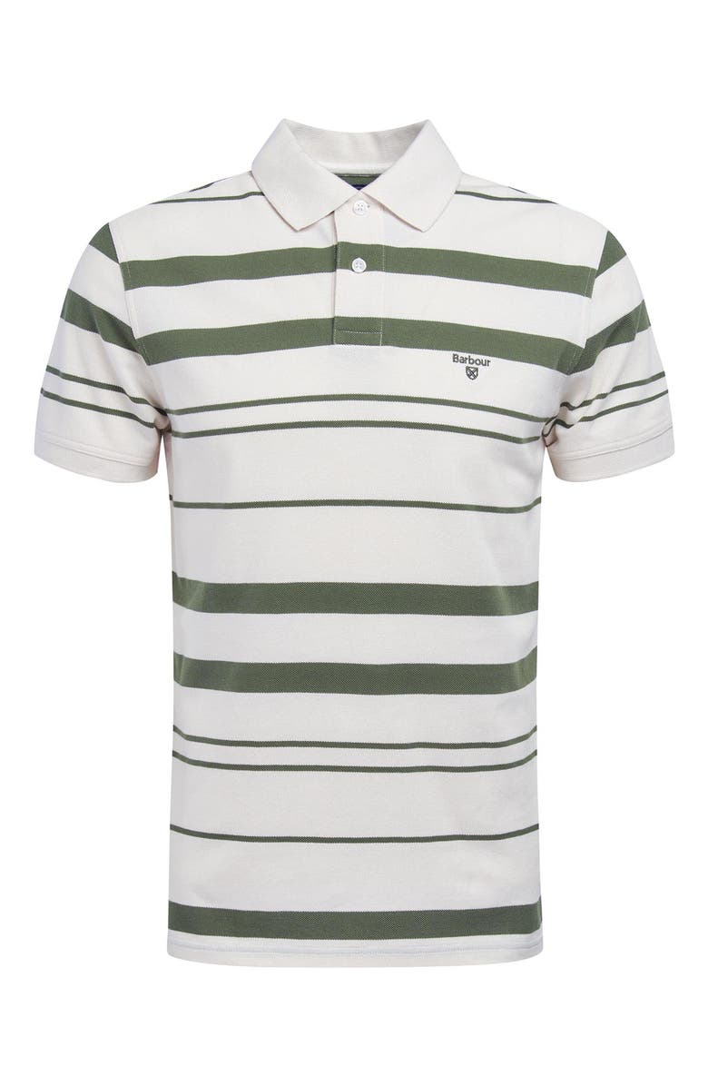 Barbour Halden Stripe Cotton Piqué Polo, Alternate, color,