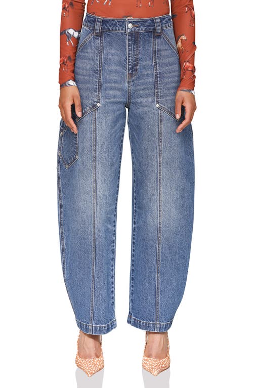 Avec Les Filles Zucchini Leg Carpenter Jeans In Blue