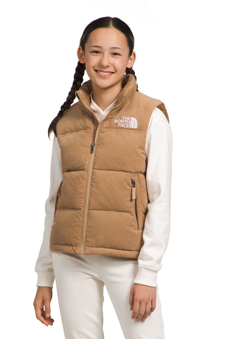 Kids' 1996 Retro Nuptse® Puffer Vest, Alternate, color, ALMOND BUTTER