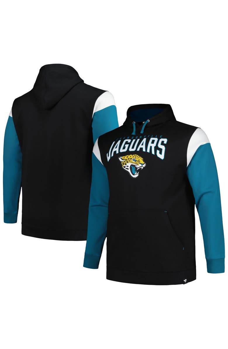 PROFILE Men's Profile Black Jacksonville Jaguars Big & Tall Trench Battle Pullover Hoodie, Alternate, color, 