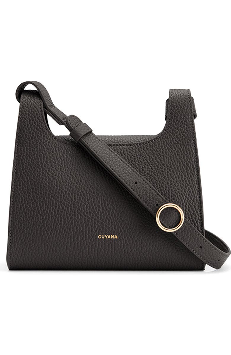 Cuyana Mini Double Loop Bag, Main, color, Black